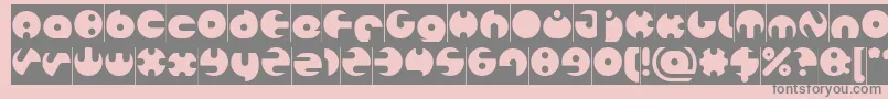 MILLION Inverse Font – Gray Fonts on Pink Background