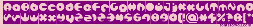 MILLION Inverse Font – Purple Fonts on Pink Background