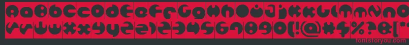 MILLION Inverse Font – Red Fonts on Black Background