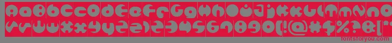 MILLION Inverse Font – Red Fonts on Gray Background