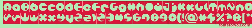MILLION Inverse Font – Red Fonts on Green Background