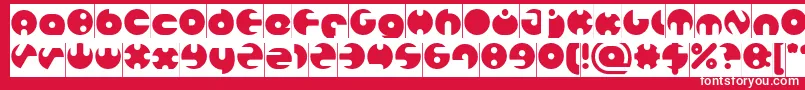 MILLION Inverse Font – White Fonts on Red Background