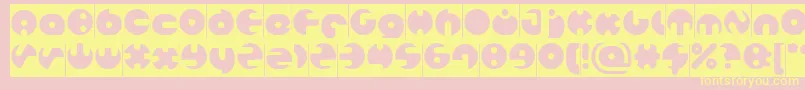 MILLION Inverse Font – Yellow Fonts on Pink Background