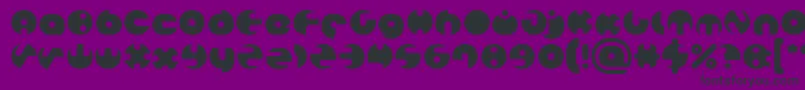 MILLION Font – Black Fonts on Purple Background