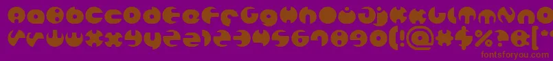 MILLION Font – Brown Fonts on Purple Background