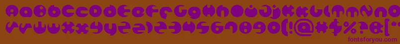 MILLION Font – Purple Fonts on Brown Background