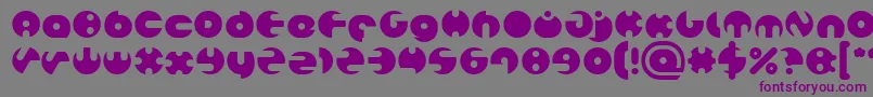 MILLION Font – Purple Fonts on Gray Background