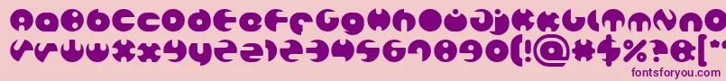 MILLION Font – Purple Fonts on Pink Background