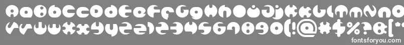 フォントMILLION – 灰色の背景に白い文字