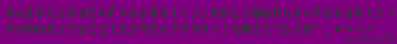 Monoeger0555 Font – Black Fonts on Purple Background