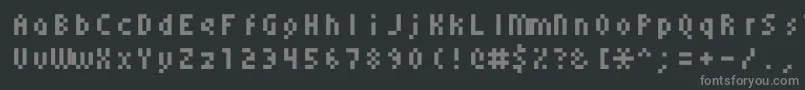 More about Monoeger0555 Font Monoeger0555 Font – Gray Fonts on Black Background