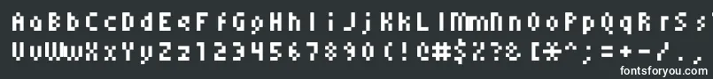 Шрифт Monoeger0555 – белые шрифты