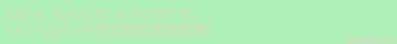 millow Font – Pink Fonts on Green Background