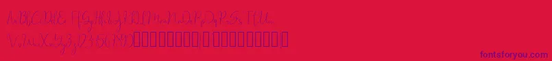 Шрифт millow – фиолетовые шрифты на красном фоне