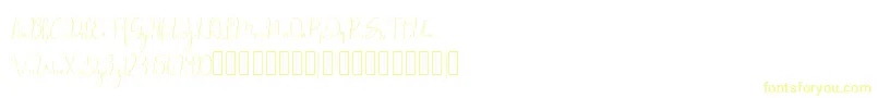 フォントmillow – 黄色のフォント