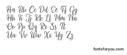 Schriftart Millythea Font by 7NTypes D
