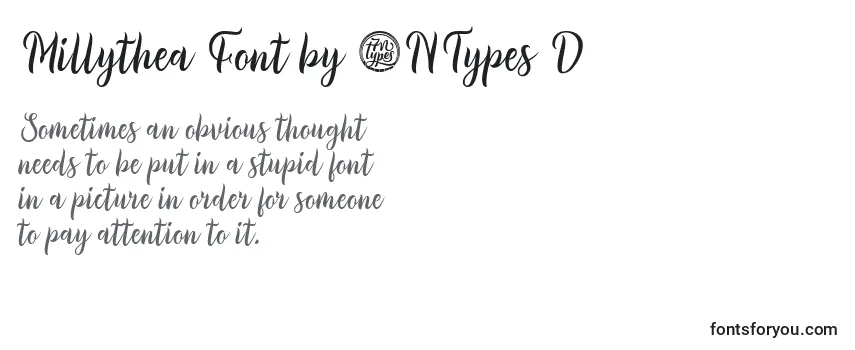 Обзор шрифта Millythea Font by 7NTypes D