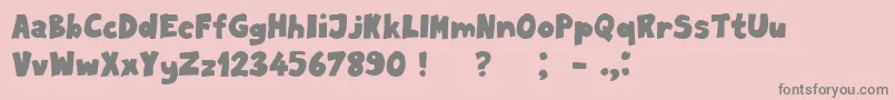 MilordBook Font – Gray Fonts on Pink Background