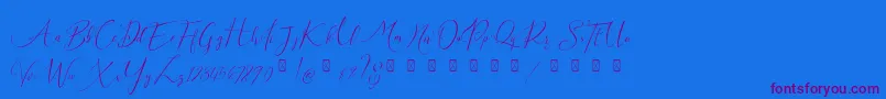 More about Milova Demo Font Milova Demo Font – Purple Fonts on Blue Background