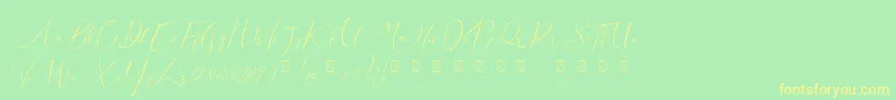 More about Milova Demo Font Milova Demo Font – Yellow Fonts on Green Background
