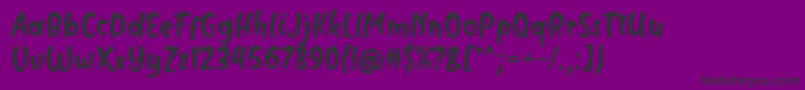 Milyone Font by Rifky 7NTypes-fontti – mustat fontit violetilla taustalla