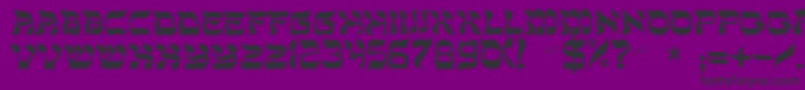 Sholom Font – Black Fonts on Purple Background