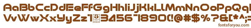 Шрифт Minalis Bold Demo – коричневые шрифты на белом фоне