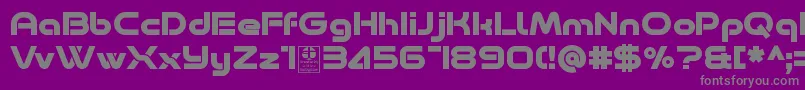 Minalis Bold Demo Font – Gray Fonts on Purple Background