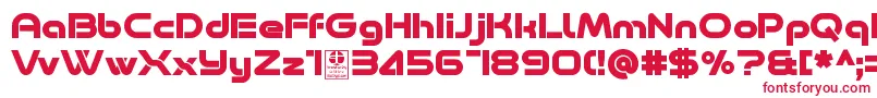 Minalis Bold Demo-Schriftart – Rote Schriften auf weißem Hintergrund