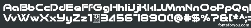 Шрифт Minalis Bold Demo – белые шрифты на чёрном фоне