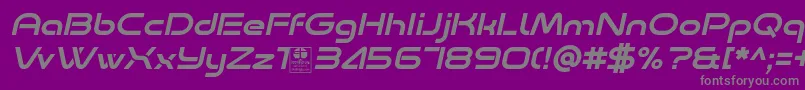 fuente Minalis Italic Demo – Fuentes Grises Sobre Fondo Morado