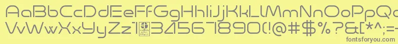 Minalis Light Demo Font – Gray Fonts on Yellow Background