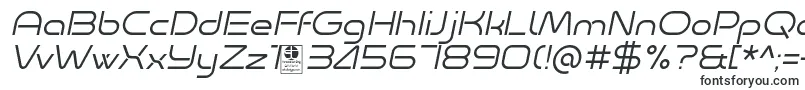 Шрифт Minalis Light Italic Demo – широкие шрифты