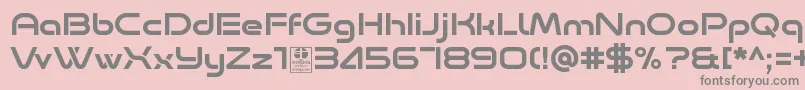 Minalis Regular Demo Font – Gray Fonts on Pink Background