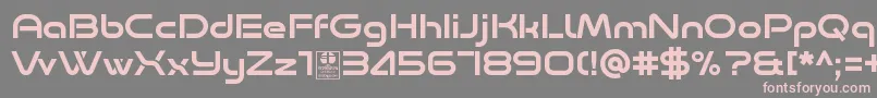 Minalis Regular Demo-fontti – vaaleanpunaiset fontit harmaalla taustalla