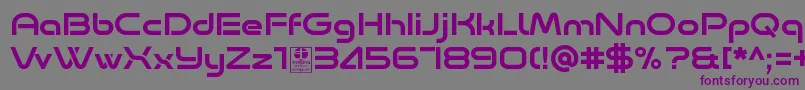 Minalis Regular Demo Font – Purple Fonts on Gray Background