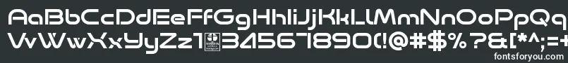 Шрифт Minalis Regular Demo – белые шрифты