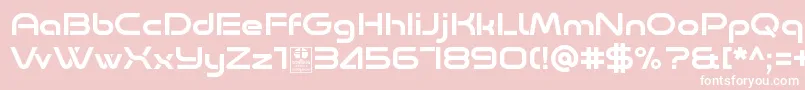 Minalis Regular Demo Font – White Fonts on Pink Background