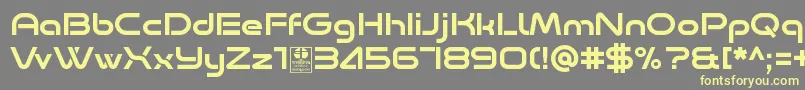 Minalis Regular Demo Font – Yellow Fonts on Gray Background