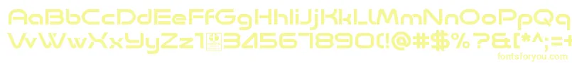 Minalis Regular Demo Font – Yellow Fonts on White Background