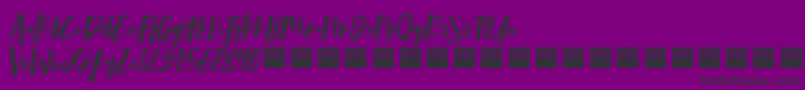 Mind Rush   Demo Font – Black Fonts on Purple Background