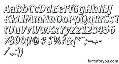 SeagullshadowItalic font – basic Fonts