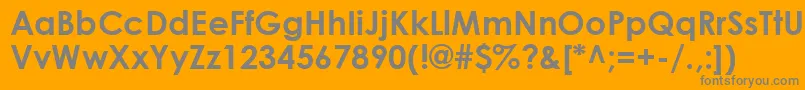 フォントCenturyGothicРџРѕР»СѓР¶РёСЂРЅС‹Р№ – オレンジの背景に灰色の文字