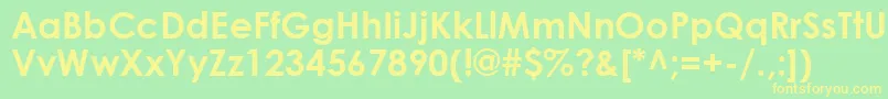 CenturyGothicРџРѕР»СѓР¶РёСЂРЅС‹Р№ Font – Yellow Fonts on Green Background