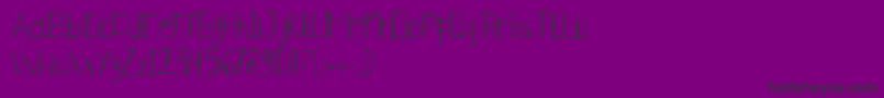 MINERALE Font – Black Fonts on Purple Background