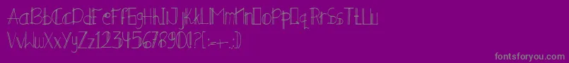 MINERALE Font – Gray Fonts on Purple Background