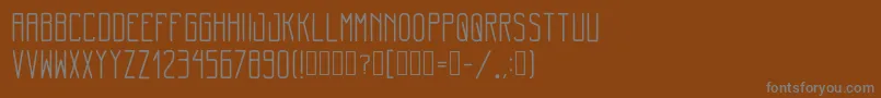 Шрифт MinimalThin Regular – серые шрифты на коричневом фоне