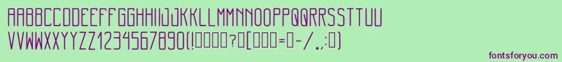 MinimalThin Regular Font – Purple Fonts on Green Background