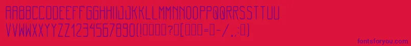 MinimalThin Regular Font – Purple Fonts on Red Background