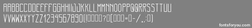 MinimalThin Regular Font – White Fonts on Gray Background